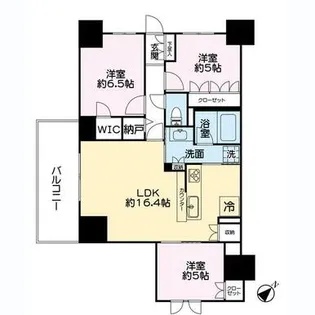 レーベン葵常磐町CAPITALTOWER【15階】の間取り