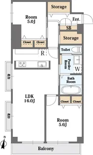 シャンボール白金【5階】の間取り