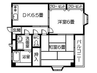 ガーデンプラザK棟【2階】の間取り
