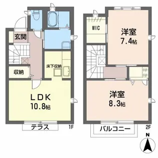 リッフェル長町の間取り