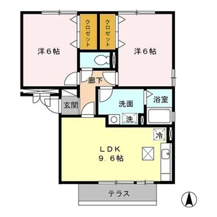 ドミール平成II A棟【1階】の間取り