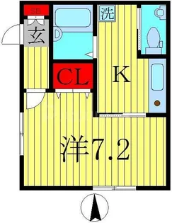 ビハーブ松飛台No.1【1階】の間取り