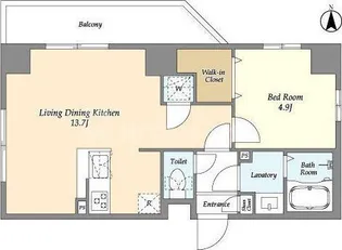 アルファコート谷在家【9階】の間取り