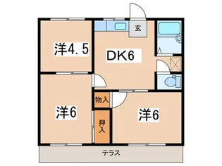 プリメ-ラ宮ノ下【1階】の間取り