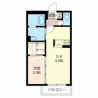 セントルーガ西青木【1階】の間取り