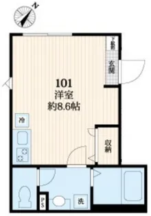 メゾンルピナス【1階】の間取り