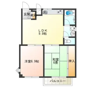 センチュリーロイヤル北畠【4階】の間取り