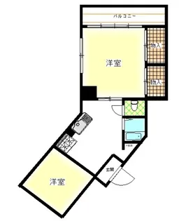 国際コーポ【4階】の間取り