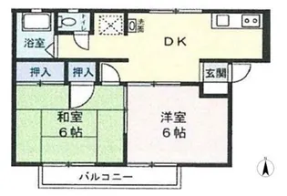 コーポフレンド【1階】の間取り