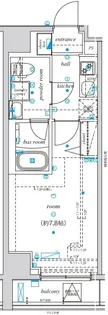 エル・グランジュテ新宿【13階】の間取り