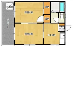 小栗原マンション【2階】の間取り