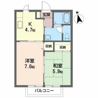 ディアスノザワ【2階】の間取り