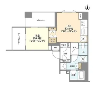 Brillia中野【4階】の間取り