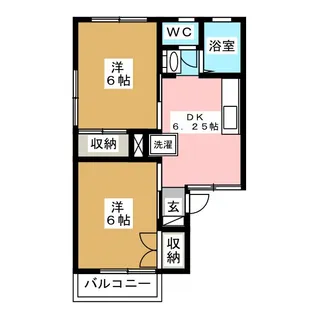 パークタウン北長野 B棟【1階】の間取り