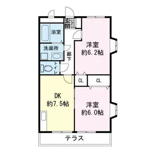 サン・ヒルズUno【1階】の間取り
