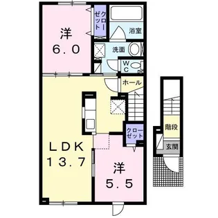 シュエット I【2階】の間取り