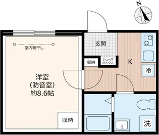 「防音マンション」ラシクラス豊玉北【4階】の間取り