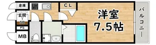 MJC大阪ファインゲート【8階】の間取り