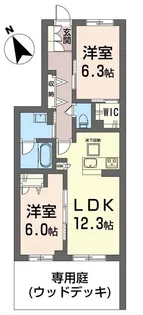 ティエンポ フェリズ I【1階】の間取り