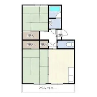 上浜団地【1階】の間取り