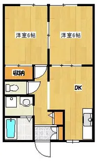 パークハイツ【2階】の間取り