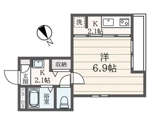 メゾン西早稲田【1階】の間取り