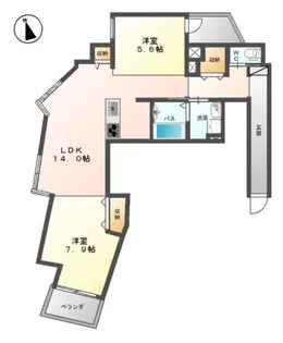 イマイエ・アーバンコネクション【2階】の間取り