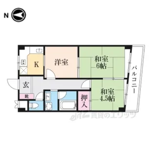 宮崎ハイツ【3階】の間取り