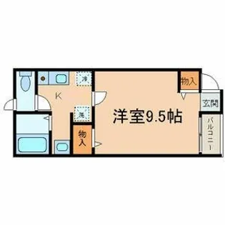 フラット H【2階】の間取り