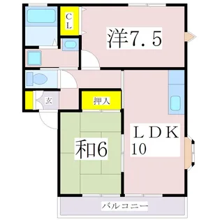 サンビレッジ桜台かりん【2階】の間取り