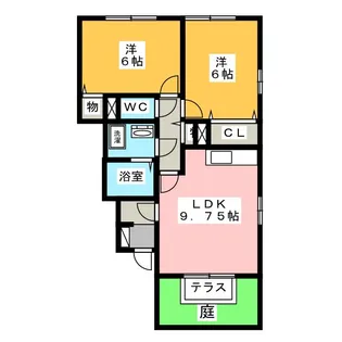 ロイヤルガーデン連取C【2階】の間取り