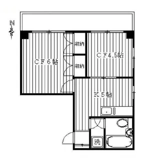 エリカビル Erica Building【6階】の間取り