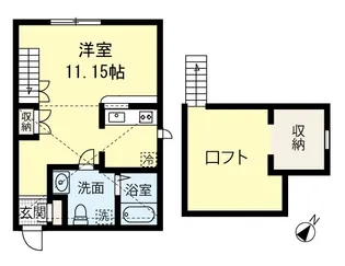 Leben’s GardenII【1階】の間取り