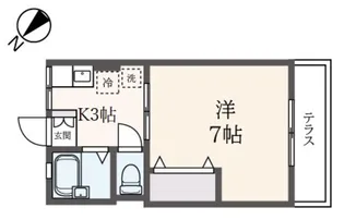 シティハイムシルフィード【2階】の間取り