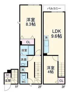 ミハス中浦和の間取り