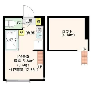 CERESIA 神楽坂【2階】の間取り
