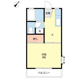ハイツオークス2【2階】の間取り