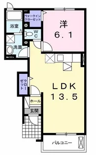 エデンI【1階】の間取り