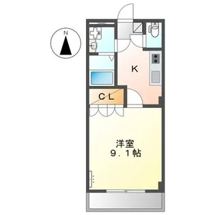 プロニティ ビナサイド【3階】の間取り