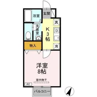 セジュールKIII【1階】の間取り