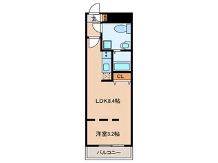quador高取【4階】の間取り