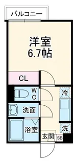 カインドネス橋本East【3階】の間取り
