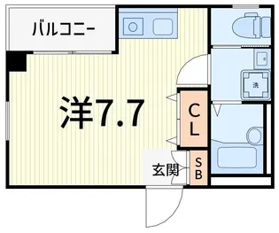メープルコート亀有【5階】の間取り