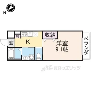 Largemoat【2階】の間取り