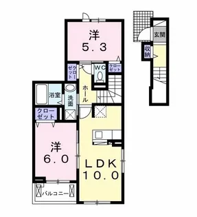 シャルム・アイ II【2階】の間取り