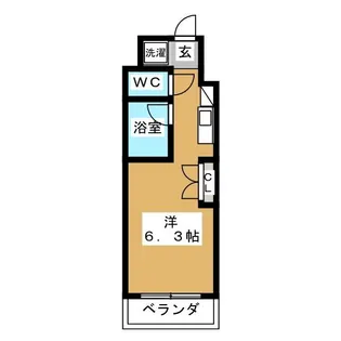 カスタリア西船橋【3階】の間取り