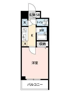 パレステュディオ渋谷WEST【4階】の間取り