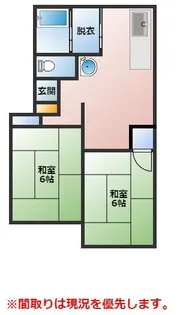 コーポカール【2階】の間取り