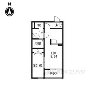 F+STYLE東大阪本庄2号館【2階】の間取り