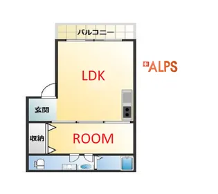 リバーサイド【2階】の間取り